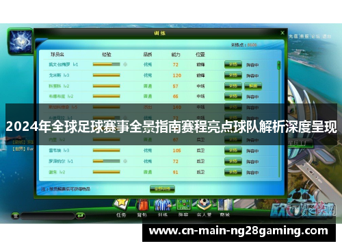 2024年全球足球赛事全景指南赛程亮点球队解析深度呈现 2024年全球足球赛事全景指南赛程亮点球队解析深度呈现